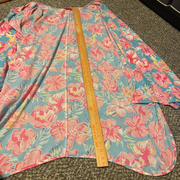 Simply Southern Kimono Open Front Cardigan Women's OS Tropical Floral Print - Picture 4 of 6